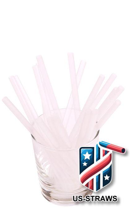 1 CASE - 7,500 (30x250) short SMOOTHIE drinking straws 6.00 x 0.28 inch - color: clear
