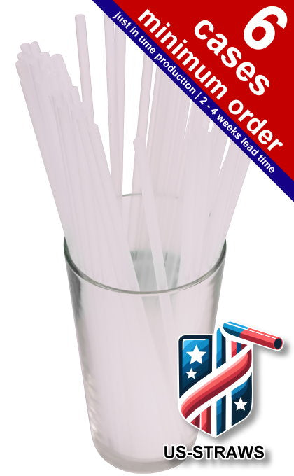 1 CASE - 8,000 (32x250) JUMBO (SODA) straws 10.00 x 0.21 Inch - color: clear